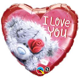 Qualatex Balón - Srdce - Tatty Teddy I Love You - romantický fóliový balón - 46 cm