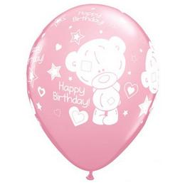 Qualatex balón - Happy Birthday - Narodeniny pre dievčatko - 28 cm - 25 ks/bal