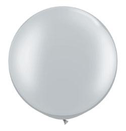 Qualatex Balón - MC - Strieborná PERLEŤ - 80 CM - 2 KS/BAL