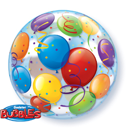 Qualatex Balón Bubbles - Farebné balóny - 56 cm