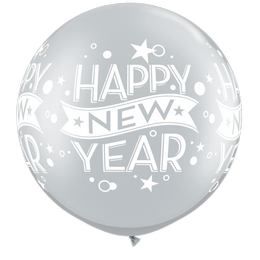 Happy New Year - Šťastný nový rok - 80 cm - 2 ks/bal