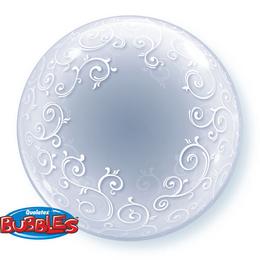 Qualatex Balón Bubbles - Dekoračný balón na plnenie - Ornamenty  - 61 cm