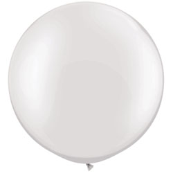 Qualatex BALÓN - PPC - Biela PERLEŤ - 80 CM - 2 KS/BAL